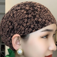 Selendang kanak-kanak selendang dalam topi salji dalam renda selendang corak bunga kecil wanita