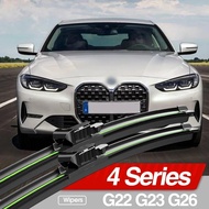 For BMW 4 Series G22 G23 G26 2020-2023 Front Windshield Wiper Blades 2pcs Windscreen Window Accessor
