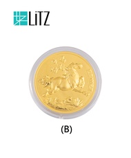 LITZ  Red Packets 999 Pure Gold Coin 0.10g AP0020