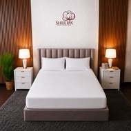 SHERRA | Fitted Bedsheet Hotel White | Cadar Putih Hotel | Hotel Quality