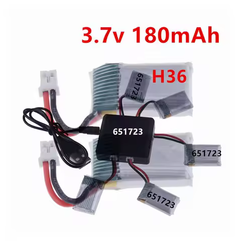 3.7v 180mah Lipo Drone Battery For JJRC H36 E010 E010C E011 E013 F36 NH010 RC Drone UAV Battery 6517