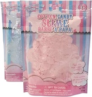 FUNTIMESLIME Scented Cotton Candy Cloud Slime in Resealable Bag - Super Soft and Fluffy Non-Sticky Slime Sensory Toy (2 Pack)