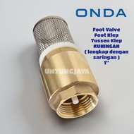 FOOT VALVE FOOT VALVE TUSSEN BRASS VALVE ONDA COMPLETE WITH 1 INCH 1INCH FILTER