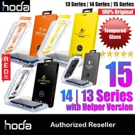 Hoda Tempered Glass Screen Protector for iPhone 15 Pro Max 14 13 Pro Max Clear with Installation Hel