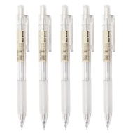 Classic Transparent Mechanical Pencil Muji Stationery Mechanical Pencil 0.5MM Round Rod Unbreakable 