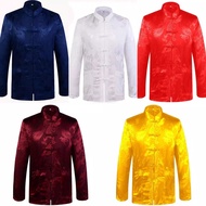 Men's Long Sleeve Dragon Pattern Cheongsam