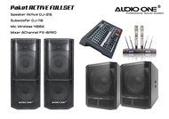 Paket Speaker Pasif Double 15inch Subwoofer 18inch Sound System Lapangan Outdoor Indoor AudioOne Gar
