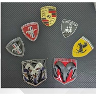 Lamborghini Mustang Porche Ferrari 3D Embossed Emblem with Scratch Protection
