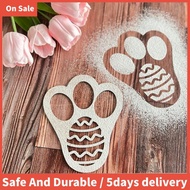 Easter  Foot Print Stencil Floor Bunny Foot Print Template As Shown Boxwood 1 PCS