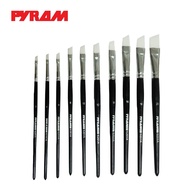 พู่กัน PYRAMID สำหรับสีน้ำและอคริลิค ขนสังเคราะห์ ปลายตัดเฉียง #6201A