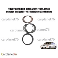 TOYOTA COROLLA AE101 AE82 1.6 AT151 1.6 (1991-1995) PISTON RING 020 0.50MM 4A ENGINE OVERSIZE TP PISTON JAPAN 35876-050