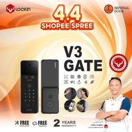 Lockin Model V3 Gate Digital Lock, Palm Vein, 3D Face, Fingerprint, Card, 2 Years Warranty - Imperia