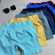 DFYNE Flat Cross-Border Candy Color Pleated Seamless Sports Wear - Waist Cincher