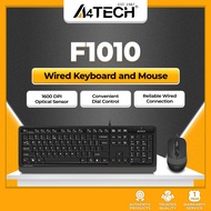 A4Tech Fstyler F1010 Wired Multimedia Keyboard and Mouse Combo, 1600 DPI, Grey