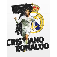 [Logo printed on t-shirt] Thermal ironing image of football players Ronaldo CR7, Messi, all sizes, m