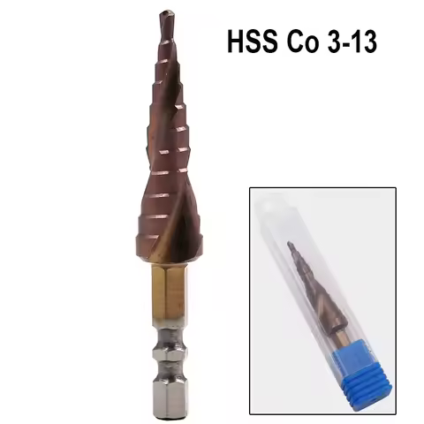 HSS Co M35 Cobalt Multiple Hole Step Drill Bit Metal Hole Cutter Step Cone Drill Bits