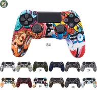 BouPower BouPower Camouflage Case Graffiti Studded Dots Silicone Rubber Gel Skin for Sony PS4 Slim/Pro Controller Cover Case for Dualshock4