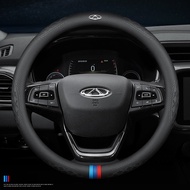 NEW item Car Steering Wheel Cover For CHERY TIGGO 3 4 5 7 PRO 8 2022 Leather Absorb Sweat Accessories