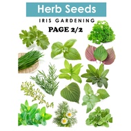 [Page 2/2] 15 types Herbs Seeds, Basil/Dill/Parsley/Mint, Biji Benih Herba [Iris Gardening]