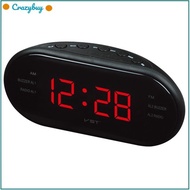 CR LED Alarm Clock Radio Digital AM/FM Radio Red With EU Plug