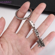 HUIMAO Movable Joint Train Keyring, Alloy Metal Mini Train Model Alloy Keychain, Small Gift Creative