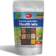 AR Foods Wholemeal Health Mix 500g(18 Grains) | Multi Millet Superfood |High Fiber, Rich in Protein 
