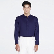 [ 7 สี ]คอจีนเสื้อเชิร์ต ผ้า Premium HiQ ทรงซ่อนกระดุม DANDY COSMO
