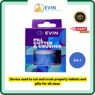 Evin Pill Cutter & Crusher | 1pc | 2 in 1 | Cut medicine | Pill cutter | Pill crusher | BPA Free