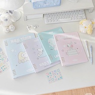 Binder Snoopy plastic cover notebook size A5 B5 with paper, gentle design