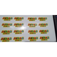 sticker meran motor untuk visor helmet