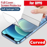 2pcs Full Curved Protective Hydrogel Film OPPO Reno 8 T 4G 8T 8 Pro+ 8 Z 7z 5G 7 6 4G 6z 5z 5 Lite 4Z 4F 4 SE 3 Pro 4G 2Z 2F Find X5 Pro X3 X2 F11 F19 Pro 5G Not Tempered Glass