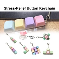 Macaron Keyboard Fidget Keychain Keyboard Clicker Fidget Toy 4/5/9 Keys