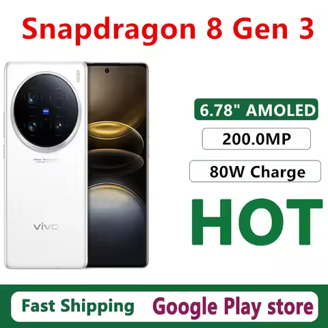 Original Vivo X100 Ultra Mobile Phone Android 14.0 Fingerprint 6.78" AMOLED 120HZ Snapdragon 8 Gen 3
