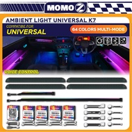 Car Ambient Light K7 18IN1 60CM Magic App Universal Interior LED Atmosphere Strip Light Lampu Dalam 