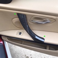 6pcs Car Carbon Style Interior Door Handles / Inner Door Armrest Handle Pull Trim Cover For BMW 3 Series E90 E91 325 330