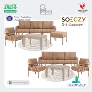 Olymplast Sofa So Eazy Sofa Plastik Kursi Tamu Plastik Set Ruang Tamu Minimalis Kursi Teras Meja Ter
