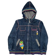 1990s Mezzo Piano - Hooded Denim Jacket