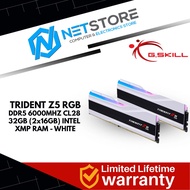 G.SKILL TRIDENT Z5 RGB DDR5-6000 CL28-36-36-96 1.40V 32GB (2x16GB) INTEL XMP - WHITE - F5-6000J2836G