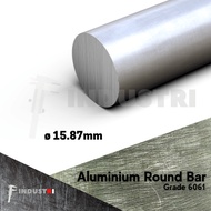 AS Aluminium 15.87mm(5/8 inch)| Alumunium Dural 6061 |harga per 1cm