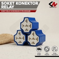 Ceramic Relay Housing Relay Socket/ Relay Cable Socket/ 5 Pin Leg/ (Empty) Relay 5 Pin