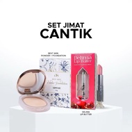 Combo Cantik Lipstik Delima+Best SKin Powder Foundation Dherbs