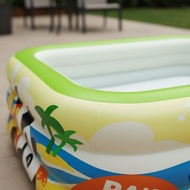 Thickened Material Inflatable Swimming Pool Extra-Thick  Large Family Inflatable Pool Quick Inflatio