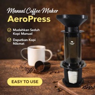 MESIN One Two Cups T35066 Manual Coffee Maker Hand Press Espresso Aeropress Maker Coffee Press Tool 