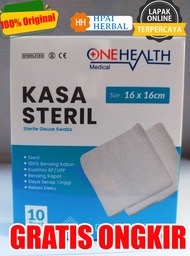 Onehealth Isi 10 Kasa Steril Medis – Perban Luka Jahitan P3K Alat KesehatanPerawatan Luka