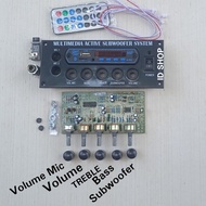 Panel Speaker Active+Tone Control SUBWOOFER+Kit Modul Mp3 BLUETOOTH