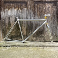 ◄◐❁Retro Bike frame 700C 48cm 52cm 56 fixed gear bike frame Sliver  Single speed fixie bike frame in