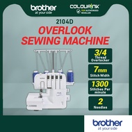 Brother 2104D Overlock Sewing Machine / Mesin Jahit Tepi 2104D