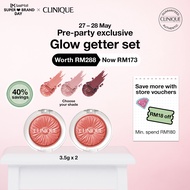 [27-29 May Only] Clinique 2 - pcs set Clinique Cheek Pop (Blusher) 3.5g (worth RM288)