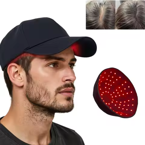 2025 New 96 LEDs 660nm&850nm Red Light Cap for Hair Regrowth