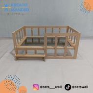 DIY Fence Type Knitted Bed - Cats Wall - Cat Playground